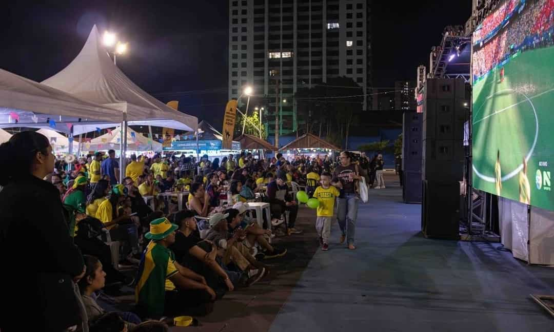 Prefeitura de Diadema realiza evento de transmissão para jogo da Seleção Brasileira