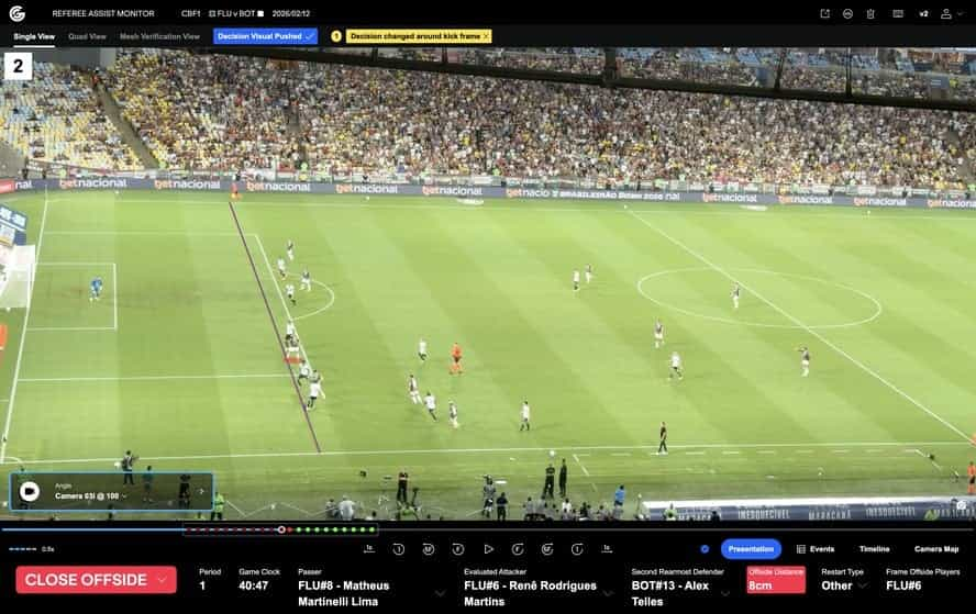 CBF anuncia implementação da tecnologia de impedimento semiautomático no Campeonato Brasileiro