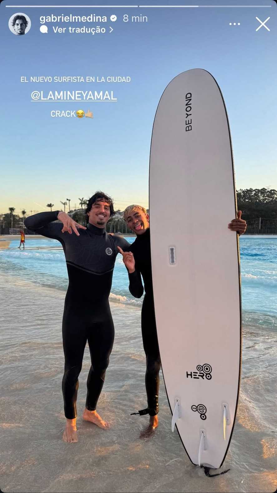 Análise: Gabriel Medina parabeniza Lamine Yamal após título da Espanha